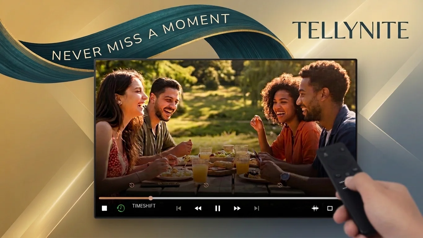 TellyNite Live TV catalog on TV